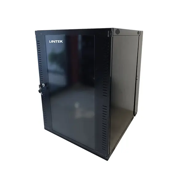 Gabinete 12U Pared ABATIBLE  Desarmado 1 Abanico 540W 600D 595H 30 kgs, LANTEK LTK-GAB12ABA  - Image 1