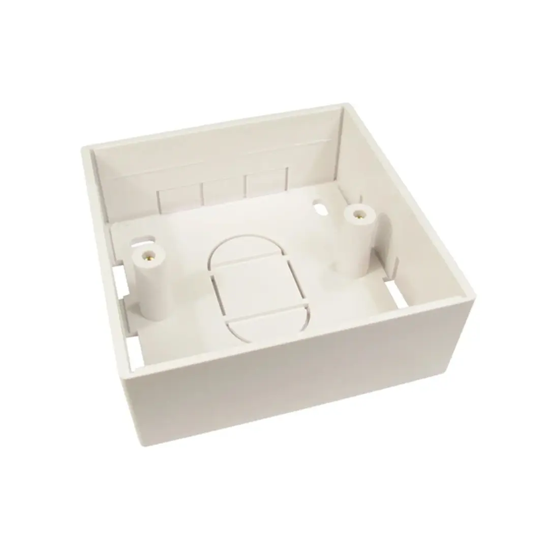 Caja de pared montaje cuadrada para placas faceplate, LANTEK LTK-F0C - Image 1