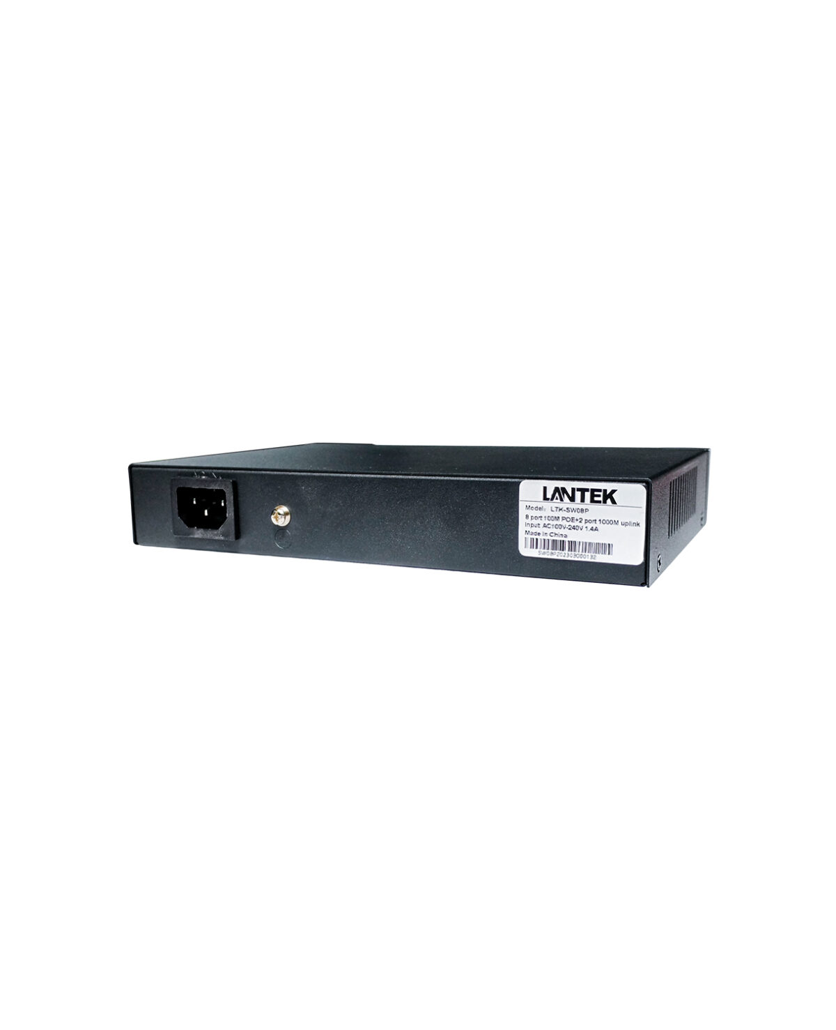 Switch PoE 8FE + 2GE, 1 y 2 60W, 3-8 30W(802.3at) 120W 6KV LR hasta 250Mtrs, LANTEK LTK-SW08P