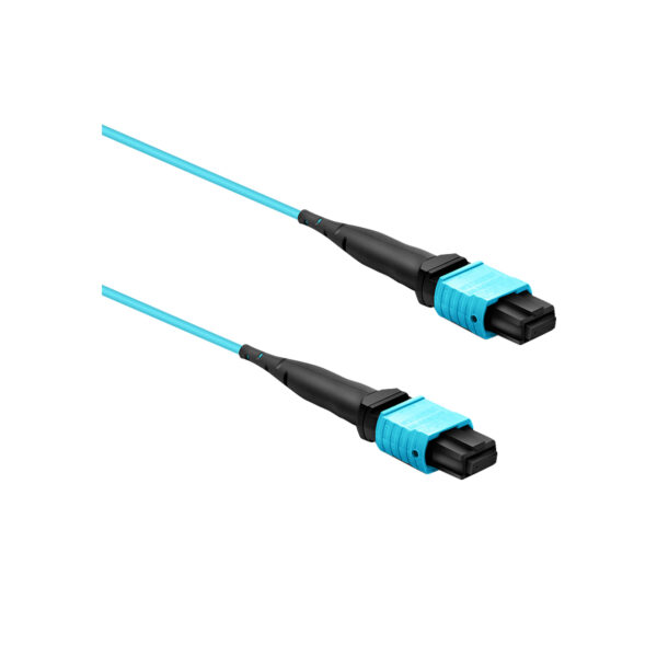 MPO to MPO Trunk Cable 12 Fiber Female Type B 2m Multimodo OM3, LANTEK LTK-MPO12-OM3-2M