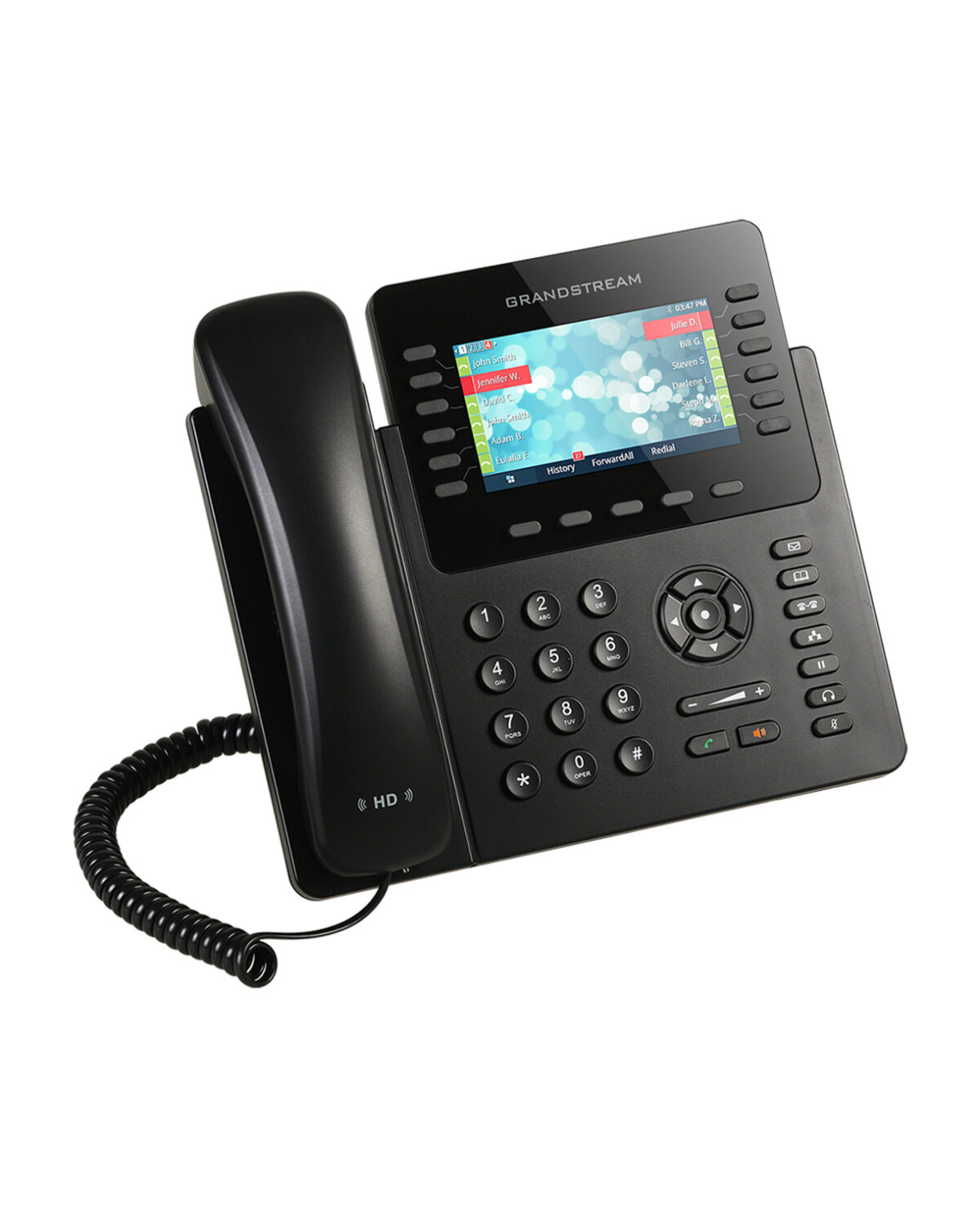 Telefono IP 12 líneas, bluetooth, pantalla led 4.3 a color, POE, GRANDSTREAM GXP2170