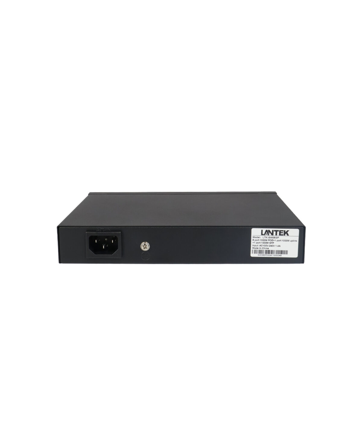 Switch POE 8GE af/at/bt 90w +1GE +1SFP uplink 120W 6KV LR hasta 250 Mtrs, LANTEK LTK-SW08GP