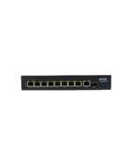 Switch POE 8GE af/at/bt 90w +1GE +1SFP uplink 120W 6KV LR hasta 250 Mtrs, LANTEK LTK-SW08GP