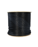 Cable UTP CAT6 Outdoor 0.57mm(23AWG) PE CMX Negro / Mensajero(7*0.5mm) / 305mts, LANTEK LTK-C6XM