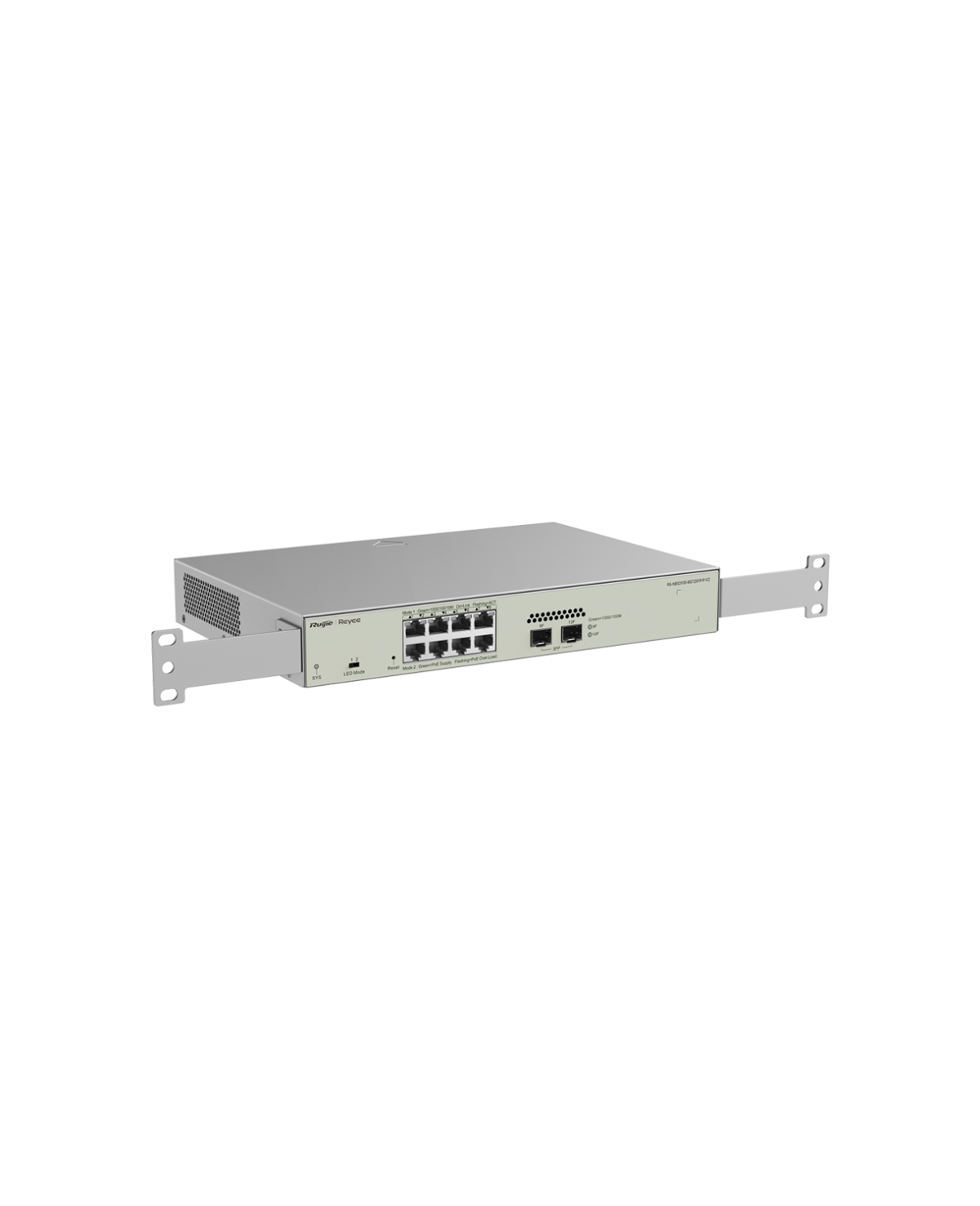 Switch Acceso L2 / 8 GE / 2 x SFP / PoE 125w V2 rack mount, REYEE RG-NBS3100-8GT2SFP-P-V2