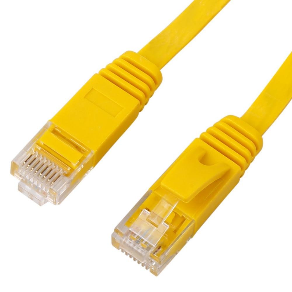 1427-Patch-cord-Cat6-1-ft-Amarillo-PLANO-1.jpg Patch cord Cat6 1 ft Amarillo PLANO, LANTEK LTK-C601Y - Image 1