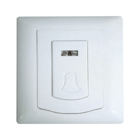 Timbre Inal?mbrico para puerta, cuadrado para panel alarma 868mhz, LANTEK TB-206I