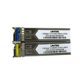Transceiver 1.25G SFP LC BIDI Monomodo 10/20km 1310/1550nm (Kit 2 pcs), LANTEK LTK-SFP WDM 2388