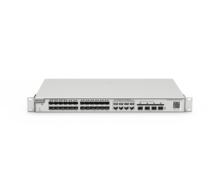 RG-NBS5200-24SFP/8GT4XS Switch Distribucion L2+ / 24 SFP en COMBO 8GE/ 4 x SFP+ UPLINK, REYEE RG-NBS5200-24SFP/8GT4XS
