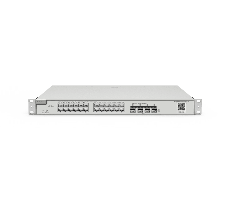 RG-NBS3200-24GT4XS-P Switch Acceso L2 / 24 GE / 4 x SFP+ / PoE 370w, REYEE RG-NBS3200-24GT4XS-P