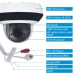 Camara mini PTZ IP 4MP 4? IR IK10 IP66 H.265+ no incluye brazo sin Fuente, HIKVISION DS-2DE2A404IW-DE3 (2.8-12mm) - Imagen 2