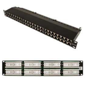 Patch Panel Cat5e de 48 puertos UL, VERTICAL 041-373/48