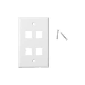 Faceplate placa de pared 4 puertos,  LTK-F4R