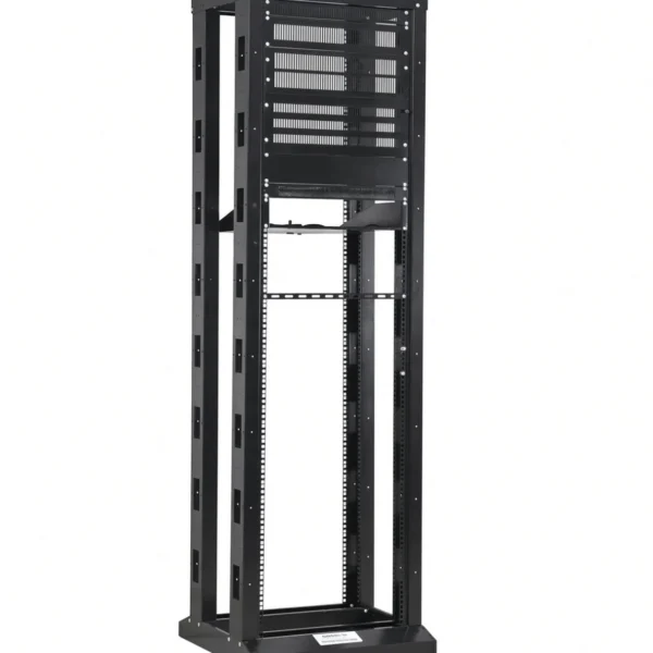 OPEN RACK 4 POSTES 42U AJUSTABLE 2000 H 600 W 900 D INCLUYE TORNILLOS DESARMADO, LANTEK LTK-OR4P42