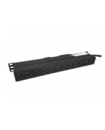PDU 12 tomas 5-20R 120VAC/20A horizontal Indicador de Voltaje Prot Sobrecarga c/cable 3mts 5-20, LANTEK LTK-PDUH1220A
