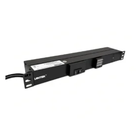 PDU 12 tomas 5-20R 120VAC/20A horizontal Indicador de Voltaje Prot Sobrecarga c/cable 3mts 5-20, LANTEK LTK-PDUH1220A
