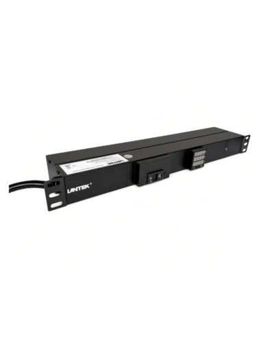 PDU 12 tomas 5-20R 120VAC/20A horizontal Indicador de Voltaje Prot Sobrecarga c/cable 3mts 5-20, LANTEK LTK-PDUH1220A