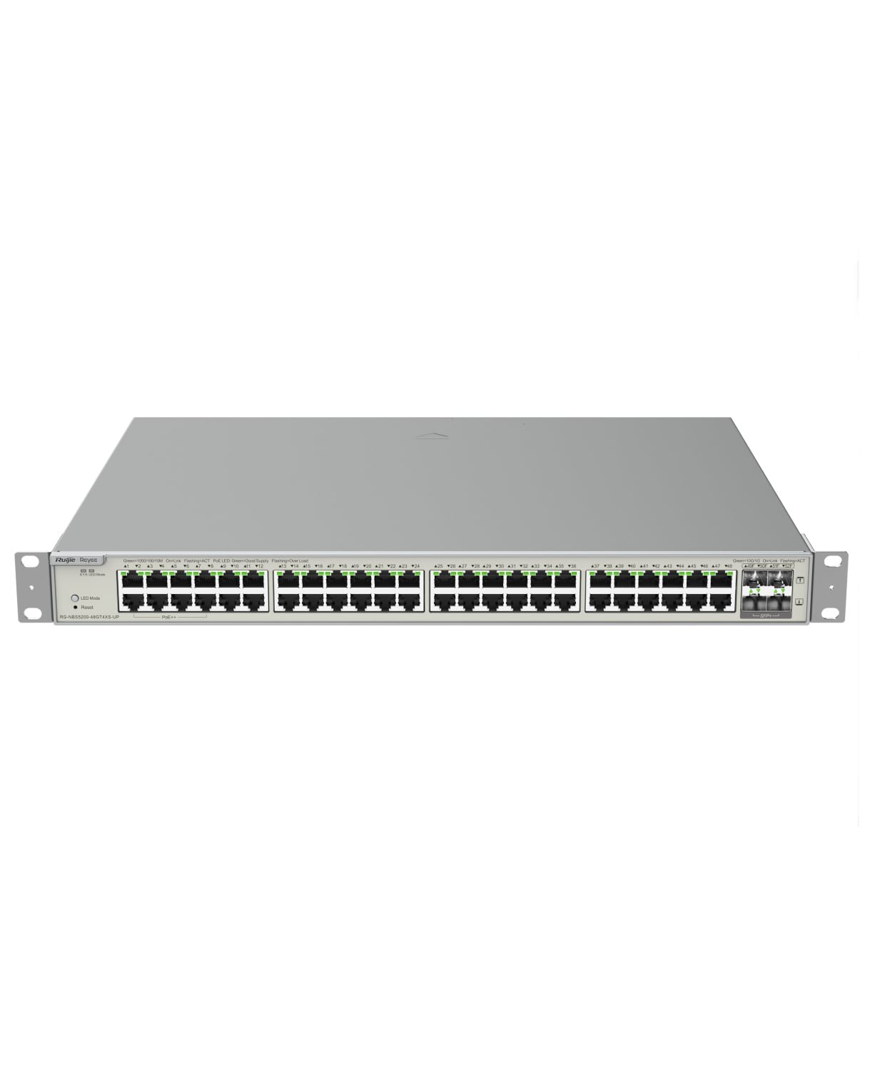 REYEE RG-NBS5200-48GT4XS-UP, Switch Distribucion L2+ 48 GE 4 x SFP+ PoE 740W (1-8 PoE++) REYEE-RG-NBS5200-48GT4XS-UP-Switch-Distribucion-L2-48-GE-4-x-SFP-PoE-740W-1-8-PoE.jpg