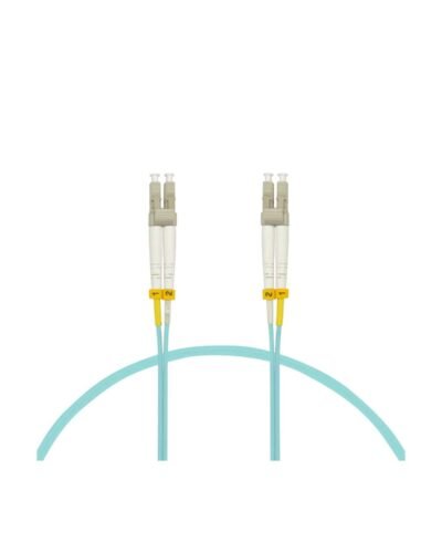 LANTEK LTK-LC.OM32M, Patch Cord fibra optica LCUPC-LCUPC OM3 Aqua Duplex 2 Mtrs Multimodo.j
