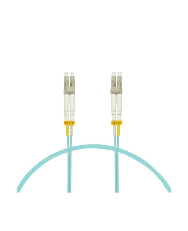 LANTEK LTK-LC.OM32M, Patch Cord fibra optica LCUPC-LCUPC OM3 Aqua Duplex 2 Mtrs Multimodo.j