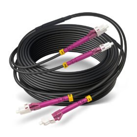 Patch Cord LC - LC Multimodo 2 hilos 50mts OM4 Indoor/Outdoor Armada/Sonda, LTK-PC2*OM4-50A