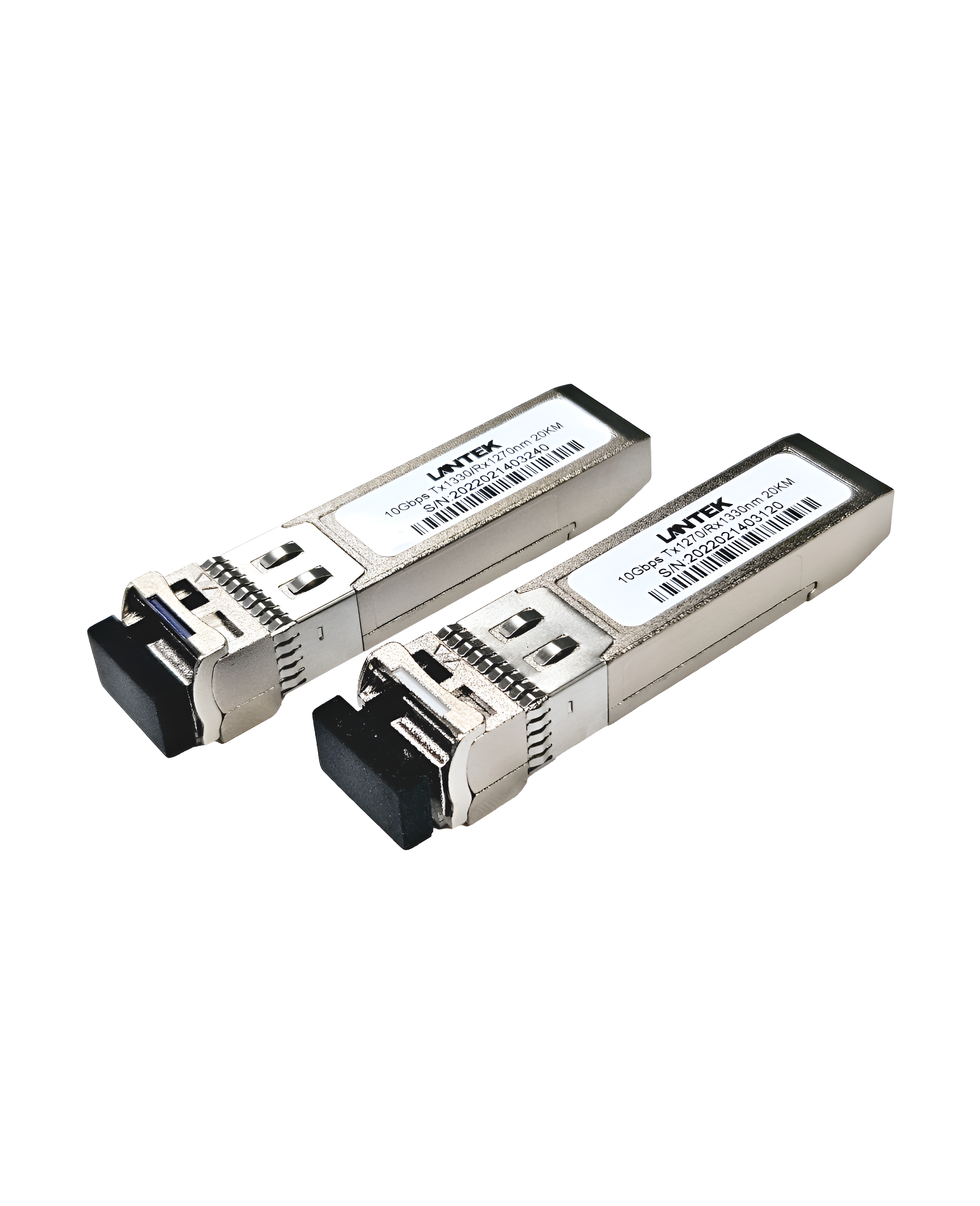 2413 Transceiver 10G SFP+ LC BIDI Monomodo 10/20km 1270/1330 (Kit 2 Pcs), LANTEK LTK-SFP+20KM - Image 1