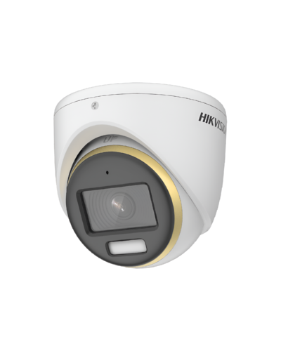 Camara Turret AUDIO, 2.8mm, 2MP, IP67, ColorVu, LED blanca hasta 20m, HIKVISION DS-2CE70DF3T-MFS