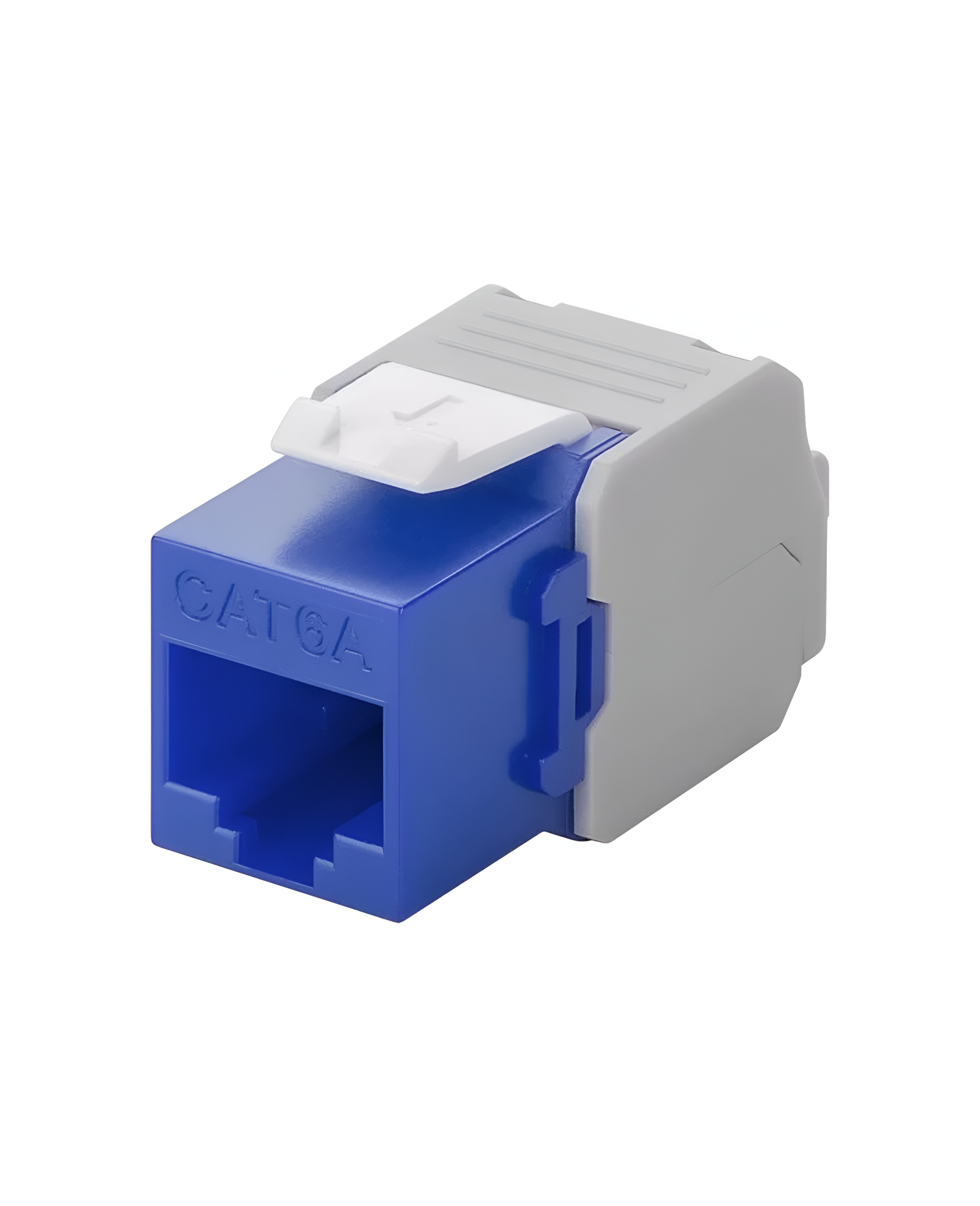 2741 Jack RJ45 CAT6A Hembra Azul, Keystone Armado sin herramienta Tool less, LANTEK LTK-C6AJB V2 - Image 1