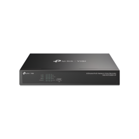 NVR VIGI 8CH 8MP 4K 1HDD(10Tb) PoE+ 113W 80Mbps Rack Audio, TP-LINK VIGI NVR1008H-8MP