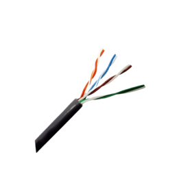 Cable UTP Cat5E 0.50MM Indoor/Outdoor, Negro, Rollo de 100M CMX, LANTEK LTK-C5X100