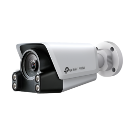 Camara Bullet IP 4mp Color PRO Led 30m WDR SD 2-way Audio IP67 Analiticas Defense Face recog, TP-LINK VIGI C340S(4mm)