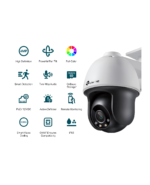 Camara PT IP 4mp Full Color IR/LED 30m DWDR SD 2-way Audio IP66 Analiticas Defense (4mm), TP-LINK VIGI C540(4mm)(UN) - Imagen 2