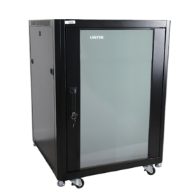 GABINETE 15U PISO 600mm*600mm Con Rodines Sin abanico (DESARMADO), LANTEK LTK-TE6615