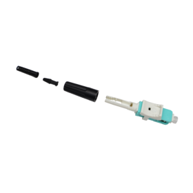 Conector rapido SC Prepulido UPC OM4 FTTH, LANTEK LTK-ESC-UPC-OM4-CONNECTOR