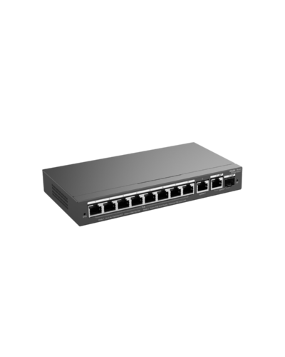 Switch 10 GE / 8 PoE+ / 1 SFP(combo) / 120w / Vlan, Loop prevention, Remote Boot / CLOUD, 6Kv, RUIJIE RG-ES210GS-P