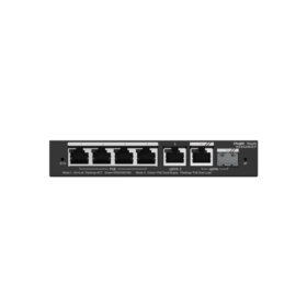 Switch 4 GE PoE+ / 2GE + 1SFP (combo) uplink , 54W 6KV Vlan, Loop prevention, Remote Boot, Cloud, RUIJIE RG-ES206GS-P