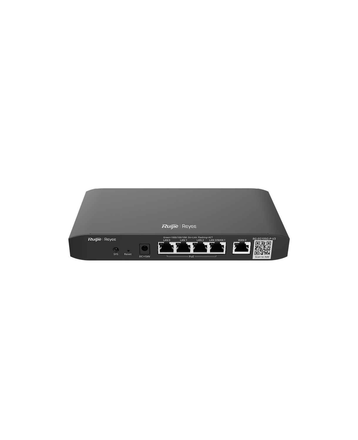 2878 4 Balanceador / Router / 4 PoE + 1 GE / 54W / Hasta 2 WAN / 100 users / SMB / AUTHENT Y SNMP, RUIJIE RG-EG105G-P-V3 Balanceador / Router / 4 PoE + 1 GE / 54W / Hasta 2 WAN / 100 users / SMB / AUTHENT Y SNMP, RUIJIE RG-EG105G-P-V3