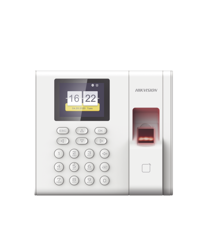 Control de acceso y asistencia 1000 usuarios huellas y lector de tarjeta M1(Mifare) no incluye fuente, HIKVISION DS-K1T8003MF(O-STD) (BIOMETRICO)