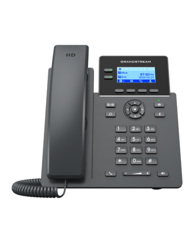 Telefono IP 2 líneas SIP, 4 cuentas SIP, 2 puertos Gigabit PoE. Incluye fuente, GRANDSTREAM GRP2602G