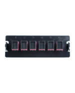 Placa para bandeja de fibra con 6 adaptadores FO Multimodo SC/UPC OM4 DUPLEX, LANTEK LTK-FVP6SCOM4
