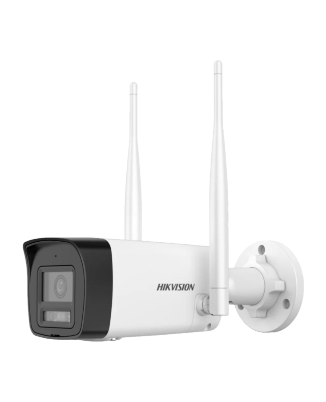 Camara IP Bullet 4MP WIFI COLOR-VU 30m/IR30m 2.8mm IP66 mic/speak MicroSD Max 512GB C/fuente 12V, HIKVISION DS-2CV1043G2-LIDWF