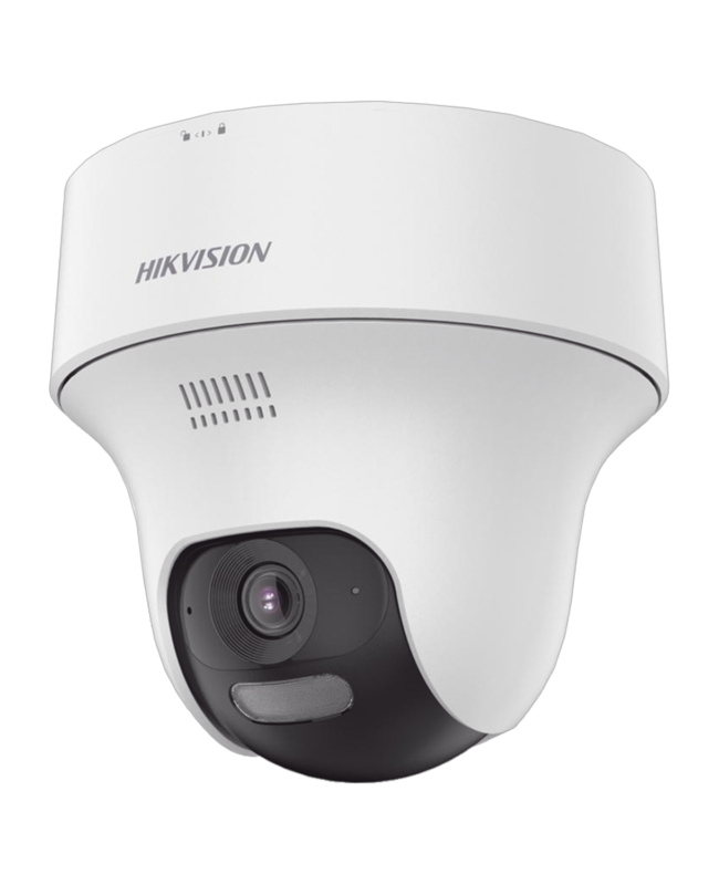 Camara IP PT 4MP WIFI COLOR-VU 15m/IR20m 2.8mm Interior IP54 mic/speak MicroSD Max 512GB C/fuente 12V, HIKVISION DS-2CV1F43G2-LIDWF