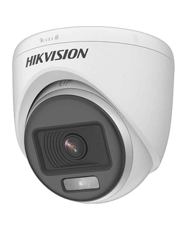 Camara Analoga Turret 3K SMART COLOR-VU 20m/IR20m 2.8mm IP67 Microfono integrado, HIKVISION DS-2CE70KF0T-LMFS