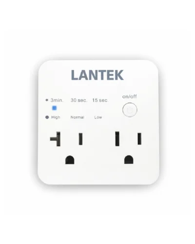Protector de voltaje doble, con time delay (15 sec. / 30 sec. / 3 mins) i900 Joules 15 Amp Nema 5-15R * 2pcs, LANTEK LTK-SURGE2