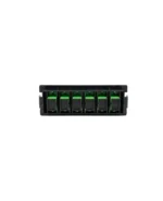 Placa para bandeja con 6 adaptadores FO SC/APC SIMPLEX, LANTEK LTK-FVP6SC/APC