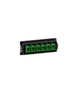 Placa para bandeja con 6 adaptadores FO SC/APC SIMPLEX, LANTEK LTK-FVP6SC/APC