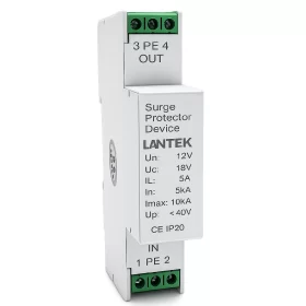 Protector de voltaje 12VDC Din Rail, LANTEK 12V SPD