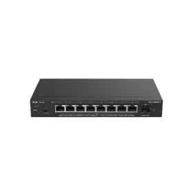 Switch PoE+ 8 GE(2.5GB) 1 uplink SFP+ 10GE, Max 130w, Administrable en nube, anti-bucle, Max 16 Vlan, REYEE RG-ES209MG-P