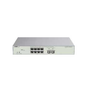 Switch PoE+ L2 8 GE (2.5GB) 2 uplink SFP+10GE, Max 240W, Voice VLAN, anti-bucle, Max 4096 Vlan, REYEE RG-NBS3300-8MG2XS-P