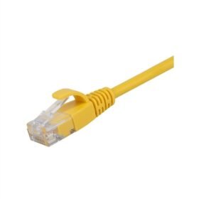 Patch Cord Cat6A Amarillo 1 FT REDONDO Pack 5 Unidades, LANTEK LTK-C6AP01Y
